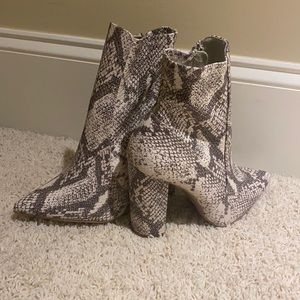 Snakeskin Sock Booties